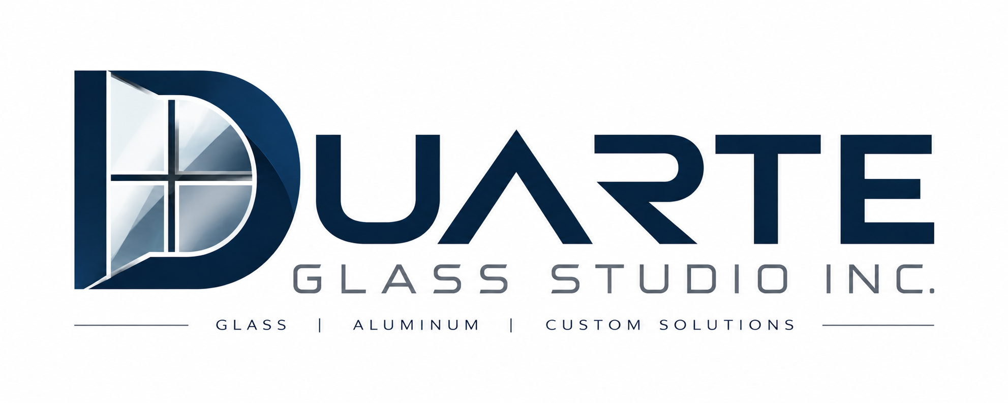 Duarte Glass Studio Inc. architectural D logo